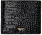 TOM FORD Black Croc Bifold Wallet