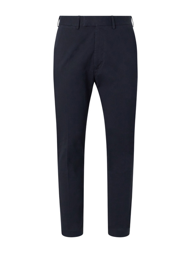 Photo: TOM FORD - Tapered Cotton-Blend Twill Trousers - Black