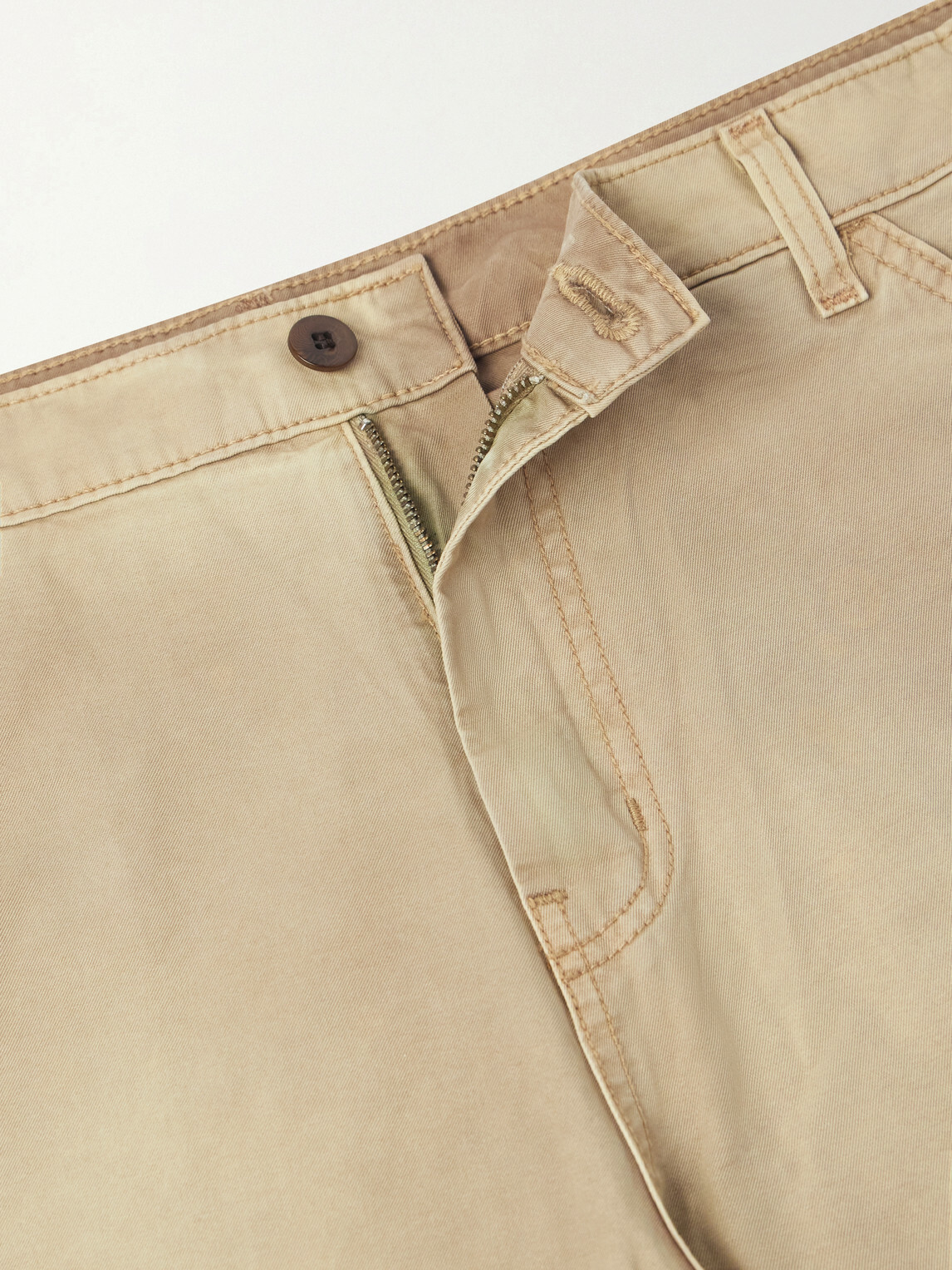 Cherry Los Angeles - Wide-Leg Cotton-Twill Chinos - Brown