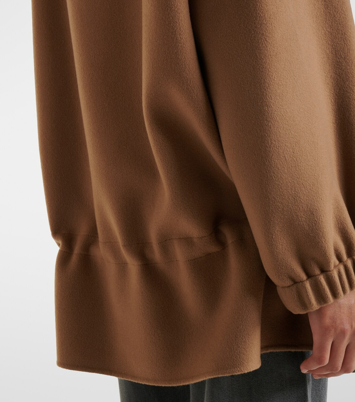 'S Max Mara Hooded virgin wool jacket