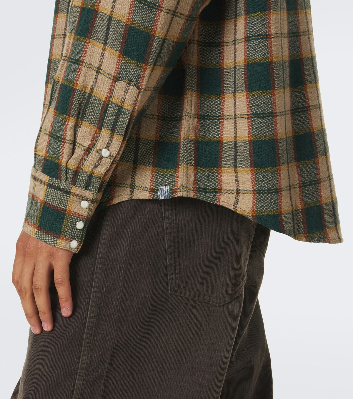 Visvim Meridian plaid wool and linen shirt