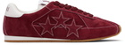 AMIRI Burgundy Pacific Flat Sneakers
