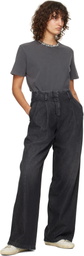Golden Goose Gray Cotton Pleated Jeans