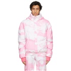 Phlemuns Pink Hooded Puffer Jacket