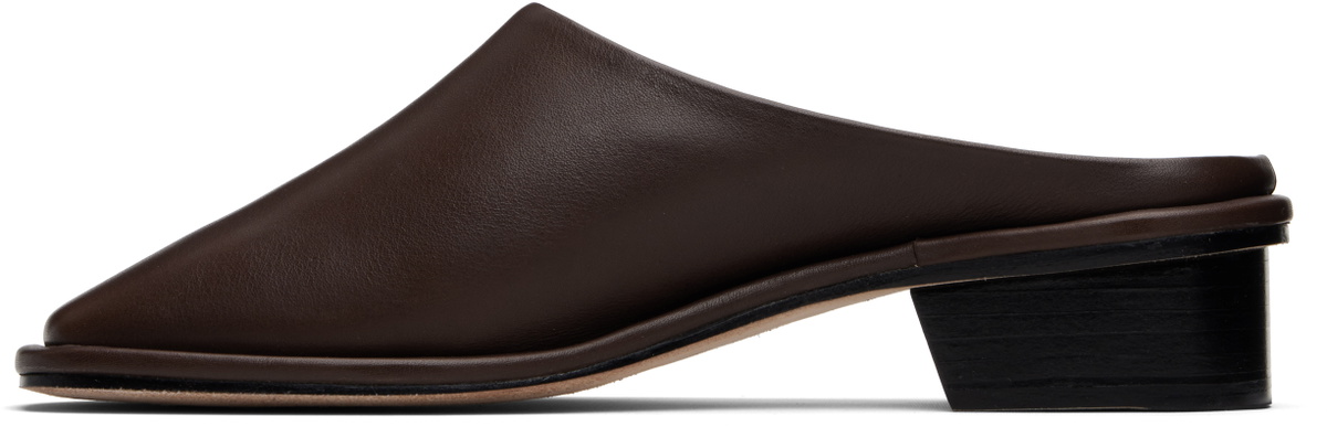 Lauren Manoogian Brown Square Mule Loafers