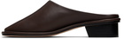 Lauren Manoogian Brown Square Mule Loafers