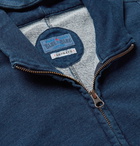 Blue Blue Japan - Indigo-Dyed Loopback Cotton-Jersey Zip-Up Hoodie - Blue