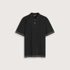 Malbon Men's Fairway Overdyed Polo in Black