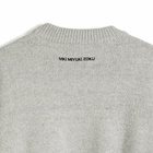MKI Men's Mohair Blend Knit Crew in Light Grey