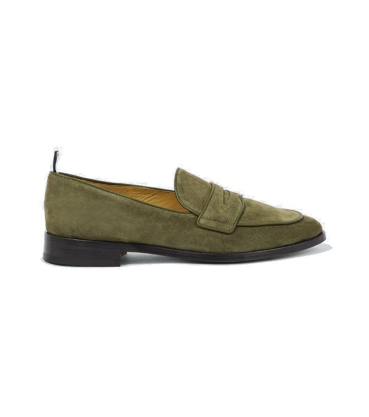 Photo: Thom Browne Suede penny loafers