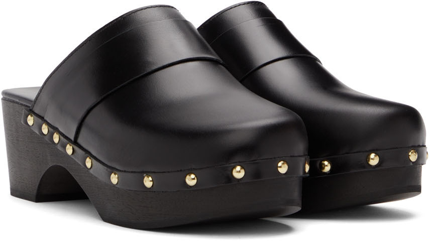 Aeyde Black Bibi Clogs