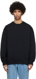 Róhe Black Crewneck Sweatshirt