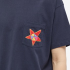 Bode Men's Star Pocket T-Shirt in Midnight