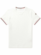 Moncler - Slim-Fit Logo-Appliquéd Stretch-Cotton Jersey T-Shirt - White