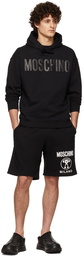 Moschino Black Logo Print Hoodie