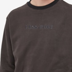 Pass~Port Men's Official Organic Crew Sweat in Tar