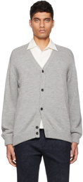 BEAMS PLUS Grey High Twist Cardigan