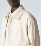Lemaire Hooded coated linen-blend raincoat