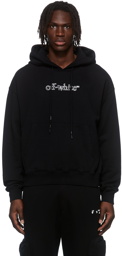 Off-White Black Printed Logo Hoodie