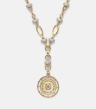FoundRae Lovestruck Commitment 18kt gold pendant necklace with diamonds