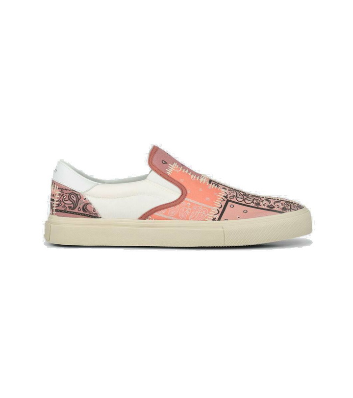 Photo: Amiri Bandana Reconstructed slip-on shoes