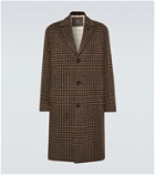 Loro Piana Gibson check jacquard motif coat