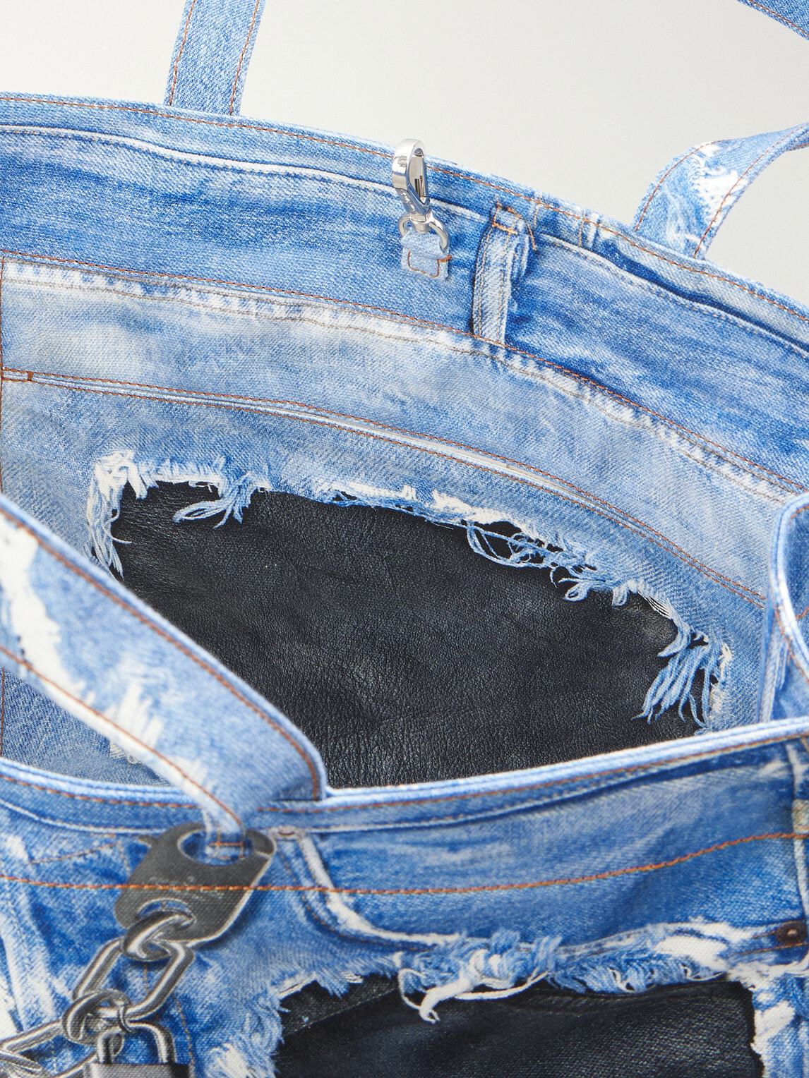 Acne Studios - Trompe L'oeil Organic Cotton Tote Bag