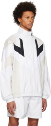 adidas Originals White & Beige Rekive Track Jacket