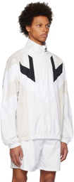 adidas Originals White & Beige Rekive Track Jacket