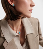 Repossi Antifer 18kt rose gold single earring with turquoise and diamonds