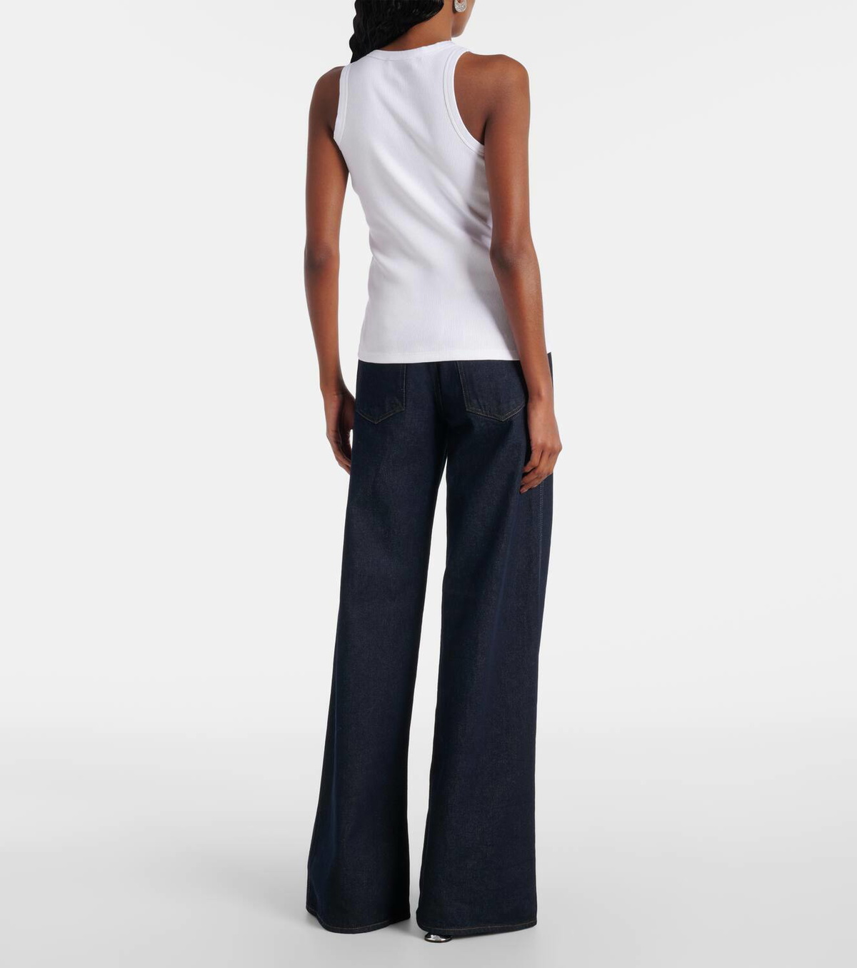 Coperni Washing Clip cotton jersey tank top