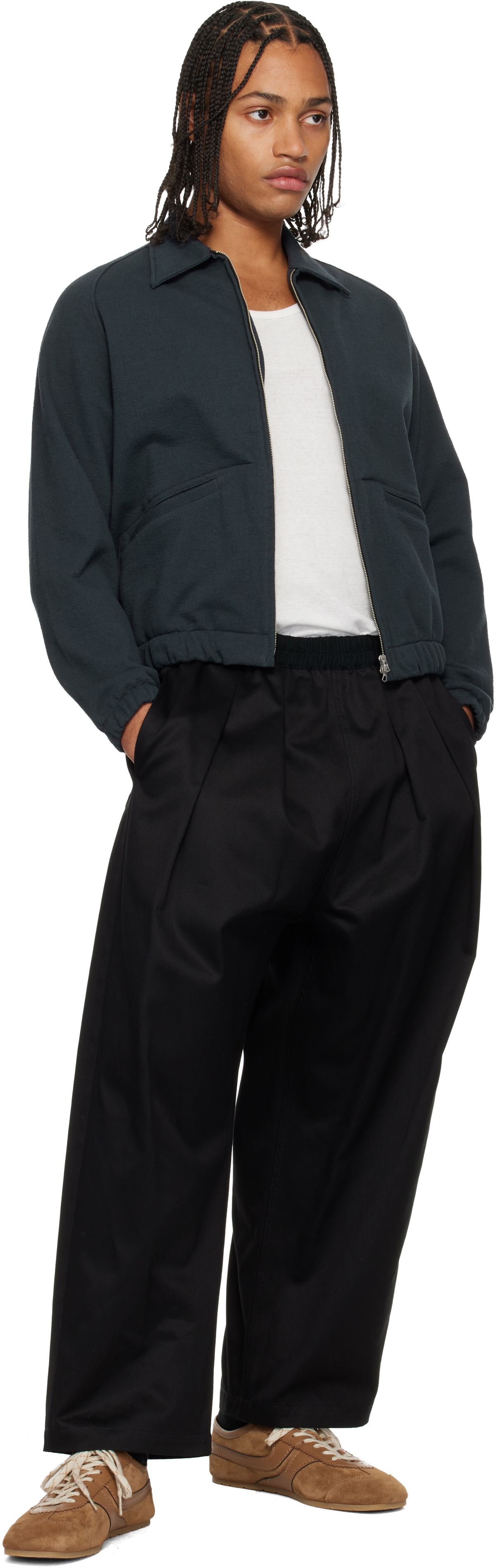 Lady White Co. Black Textured Coach Jacket