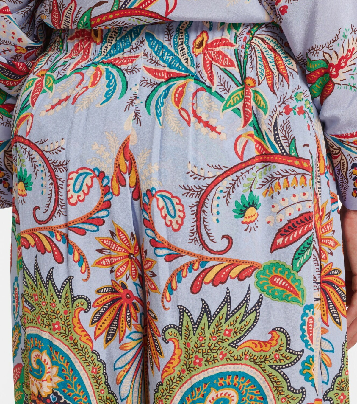 Etro Paisley wide-leg pants