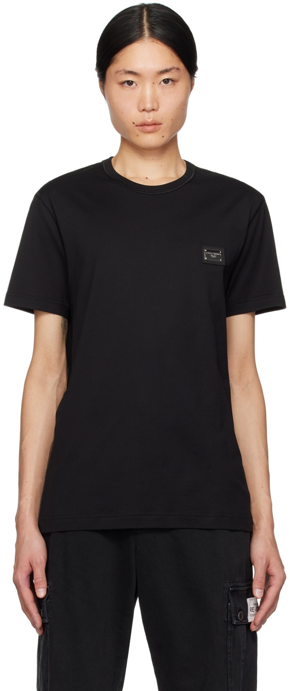 Photo: Dolce & Gabbana Black Branded T-Shirt