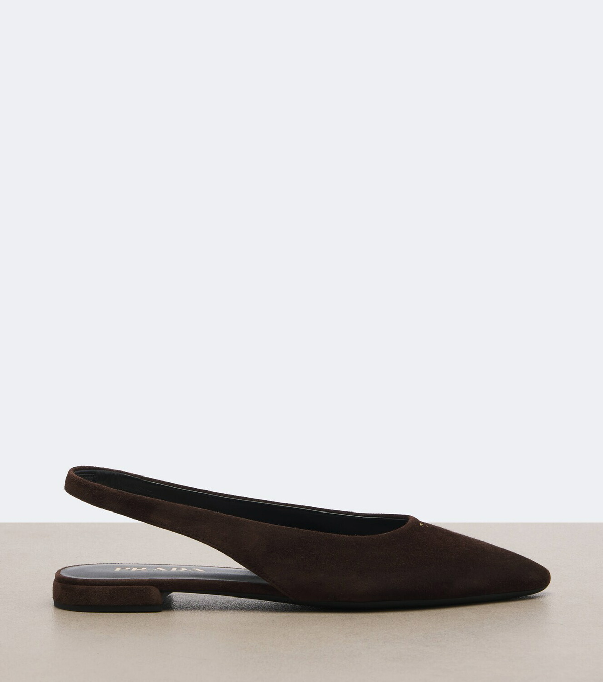 Prada Suede slingback flats