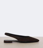 Prada Suede slingback flats
