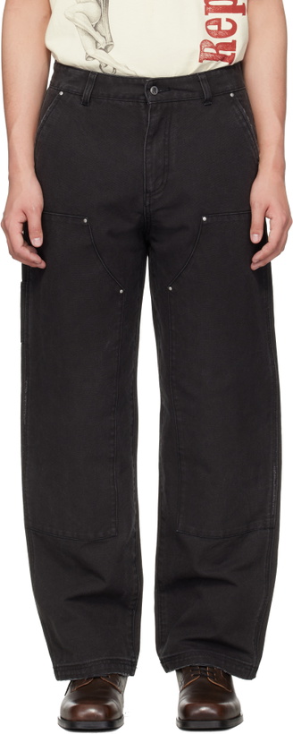 Photo: Represent Black Heaton Workwear Trousers