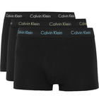 Calvin Klein Underwear - Three-Pack Stretch-Cotton Jersey Boxer Briefs - Men - Black