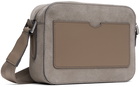 BOSS Taupe Suede Bag