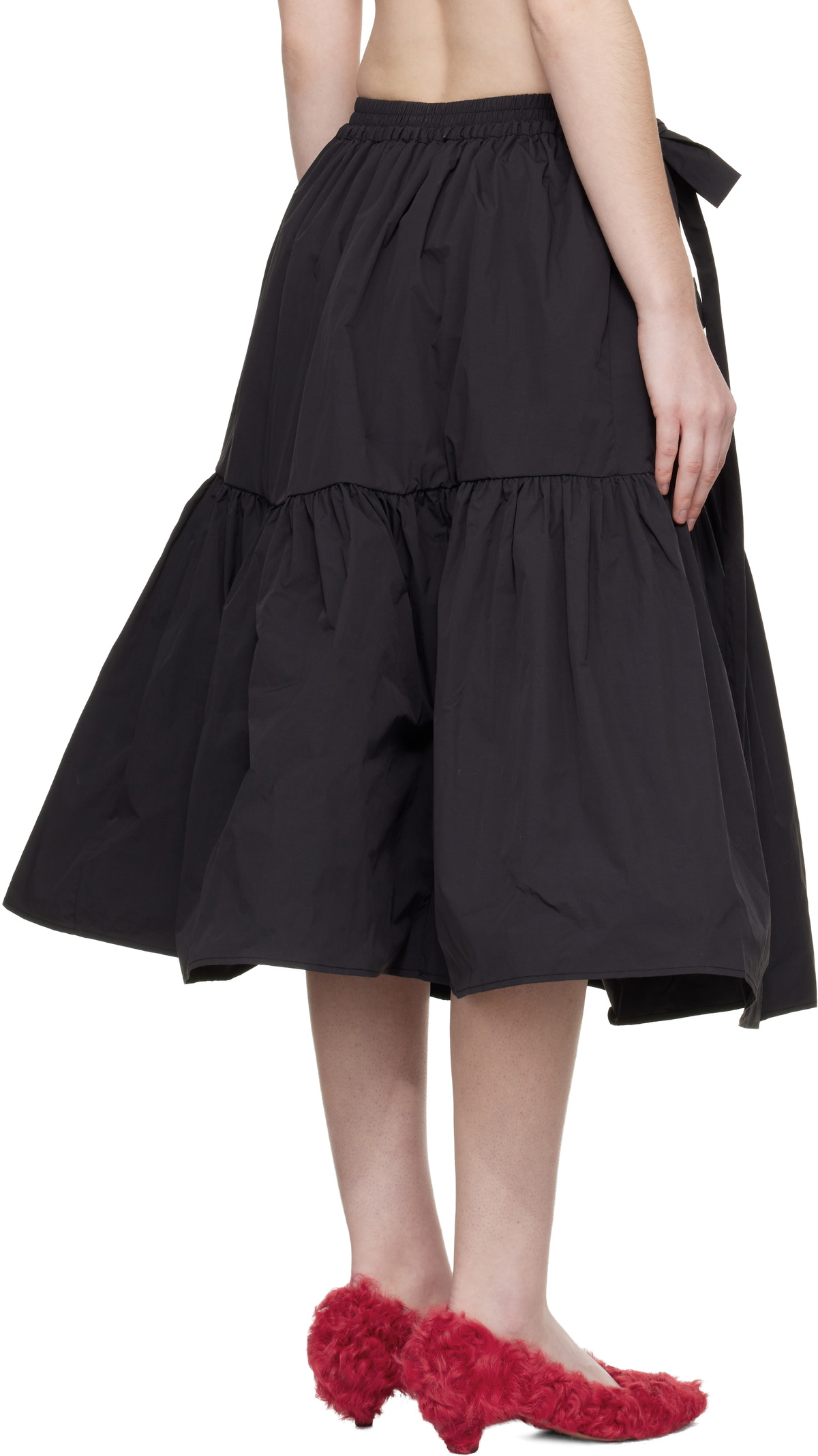 Cecilie Bahnsen Black CBcai Midi Skirt