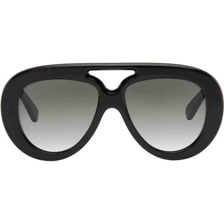 Photo: LOEWE Black Curvy Sunglasses
