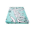 MC2 Saint Barth Soft Terry Beach Towel With Water Green Bandanna Print