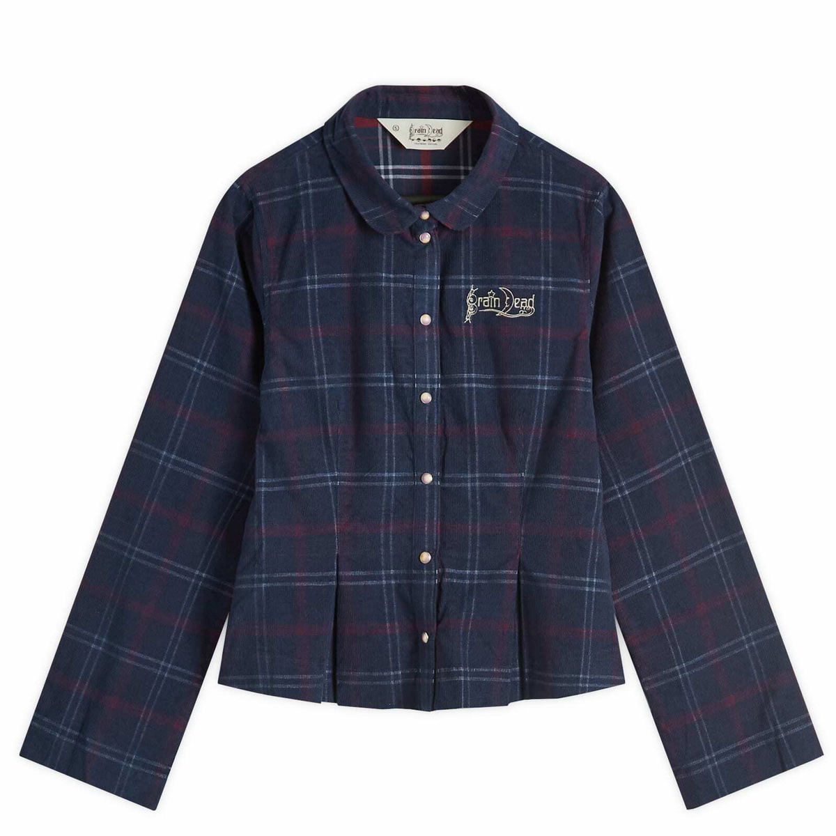 Brain Dead Women's Mesa School Shirt in Blue Multi