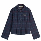 Brain Dead Women's Mesa School Shirt in Blue Multi