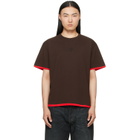 MM6 Maison Margiela Brown Cotton Reversible T-shirt