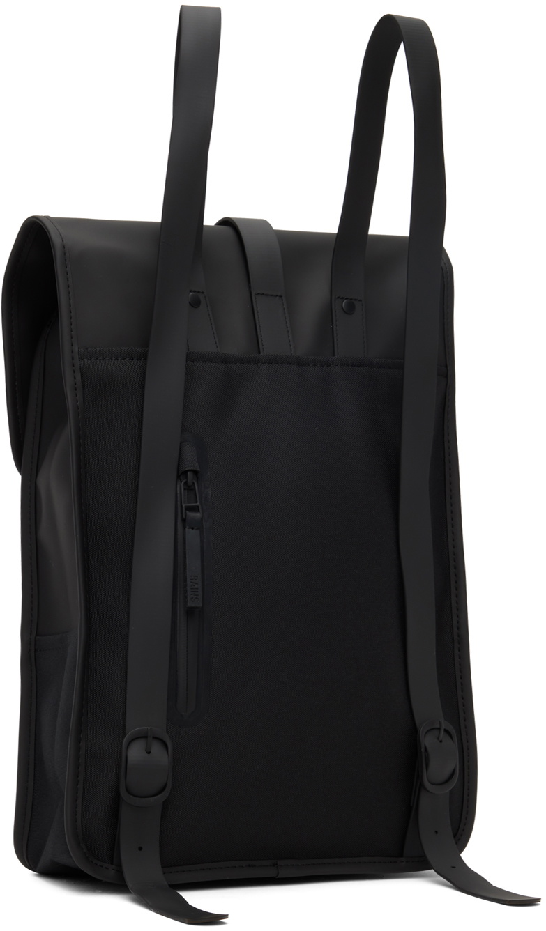 RAINS Black Mini Waterproof Backpack Rains