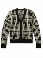 Acne Studios - Kargot Logo-Jacquard Wool Cardigan - Black