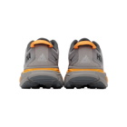 Hoka One One Grey and Orange Stinson ATR 6 Sneakers