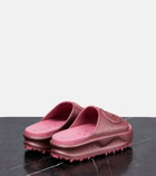 Gucci - GG metallic platform slides