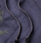 Gallery Dept. - Tapered Paint-Splattered Fleece-Back Cotton-Blend Jersey Sweatpants - Blue